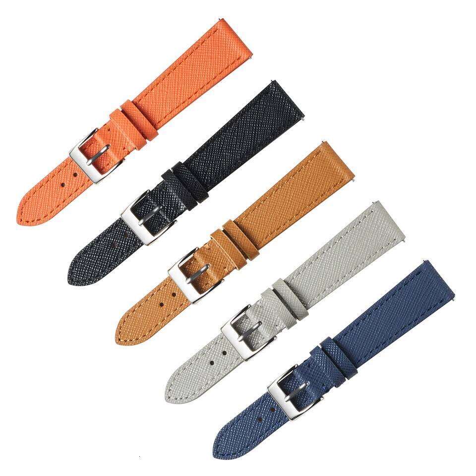 Epsom Strap 18mm 19mm 20mm 22mm Calfskin Leather Watchband Quick Release Watch Band Hand-Made Palm Pattern Wristband Belt H260304