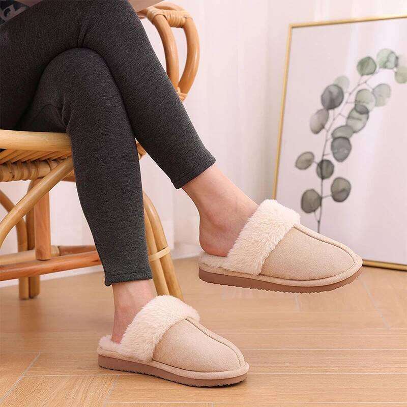 Kidmi Women's Soft Fluffy Fuzzy Ladies Winter House Slippers New Warm For Woman Comfortable Womens Shoes