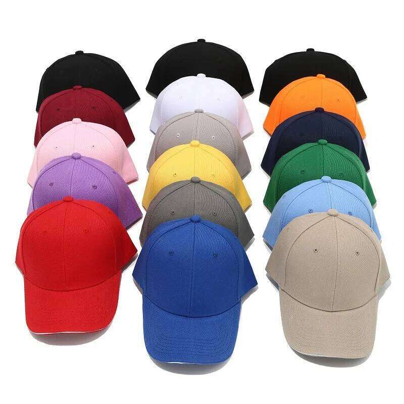 17 6 pieces of wool fine men and women casual solid color baseball outdoor travel fashion cap Y260304