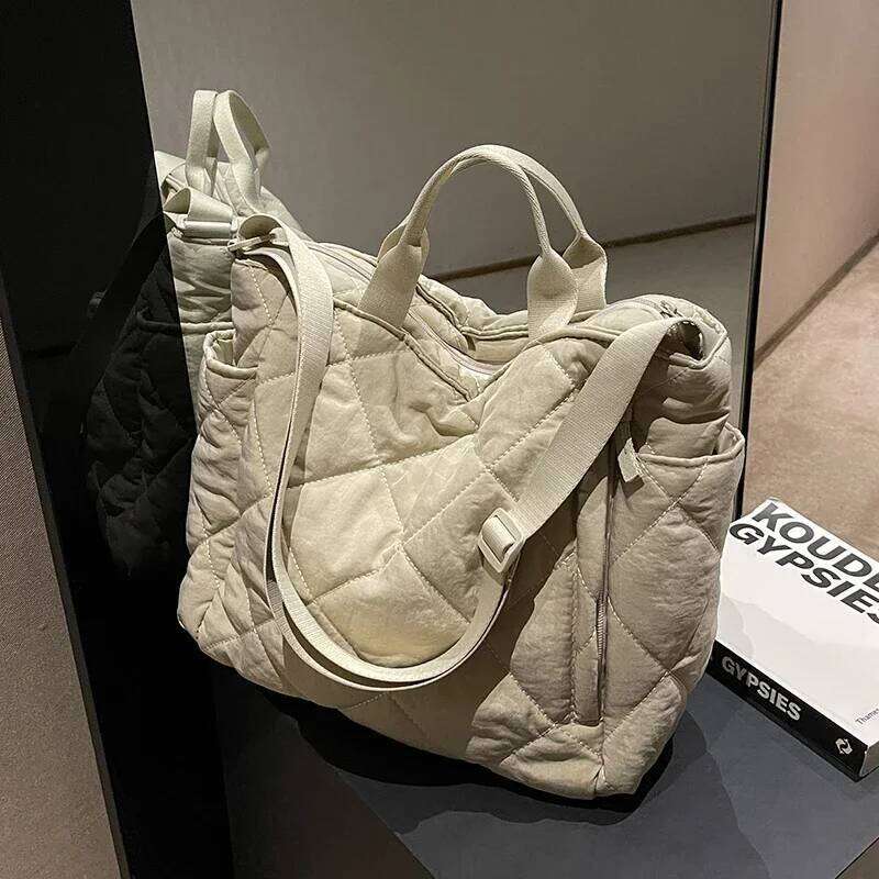 Large Capacity Mommy Bag for Women Totes Baby Diaper Nappy Shoulder Cotton Ladies Maternity Shopping Bags Z260304