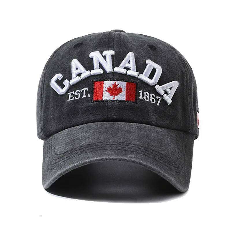 1 Unisex Outdoor Embroidered CANADA Baseball Cap - Adjustable, Sun-Protective Casual, Ideal for Spring & Autumn Travel Y260304