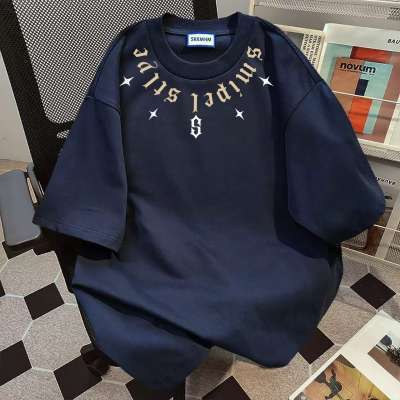 2026 New Designer Luxury Brand Retro Men's And Women's Breathable Sports Short Sleeved T-shirt Loose Fit Ins Style Cool Hip-hop Round Neck Half Sleeved Shirt Top