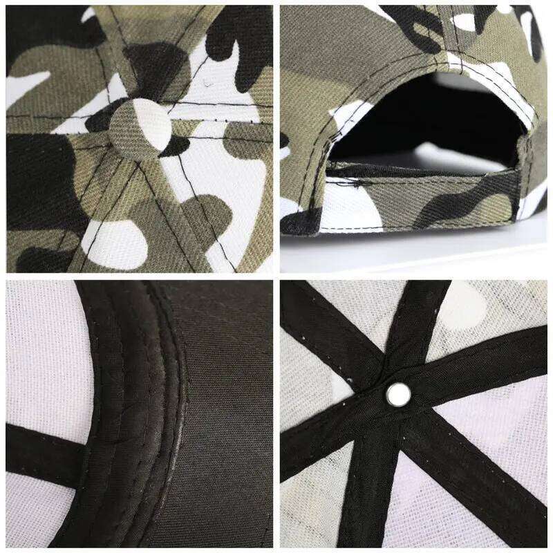 Outdoor Sunscreen Quick-Drying Jungle Leaves Unisex Men And Women Camouflage Baseball Caps Y260304