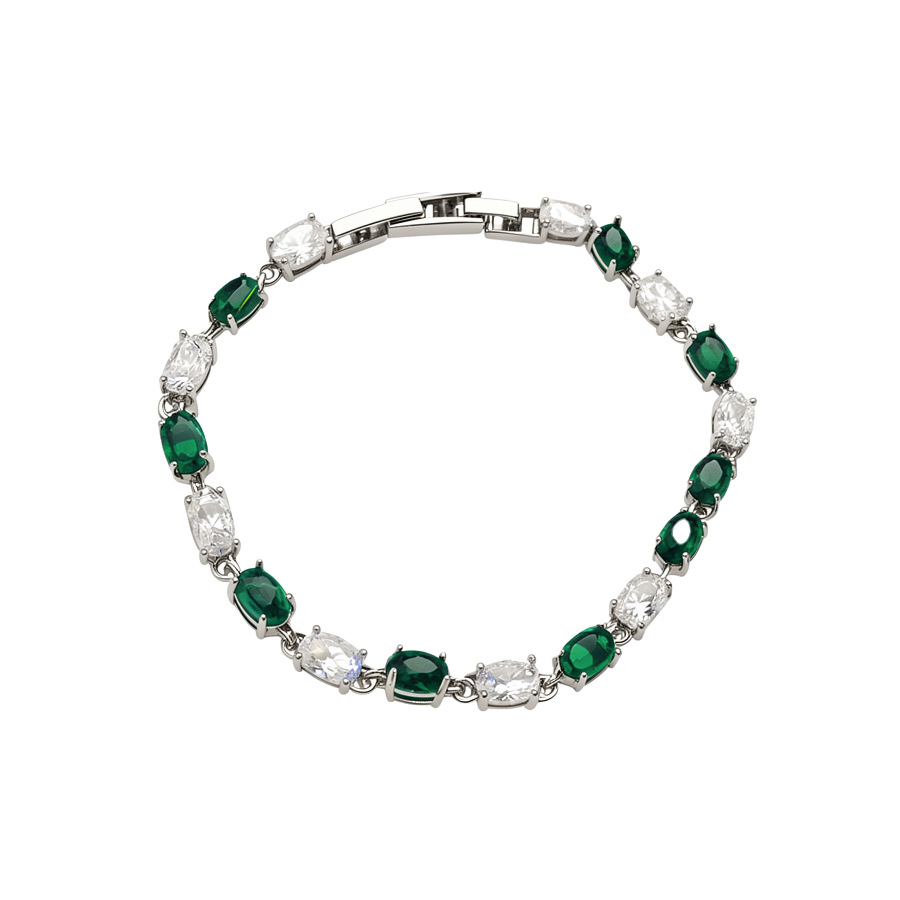 Korean-style ins zircon oval clasp bracelet, simple fashionable, versatile and stylish, with a unique design, niche jewelry - view 9