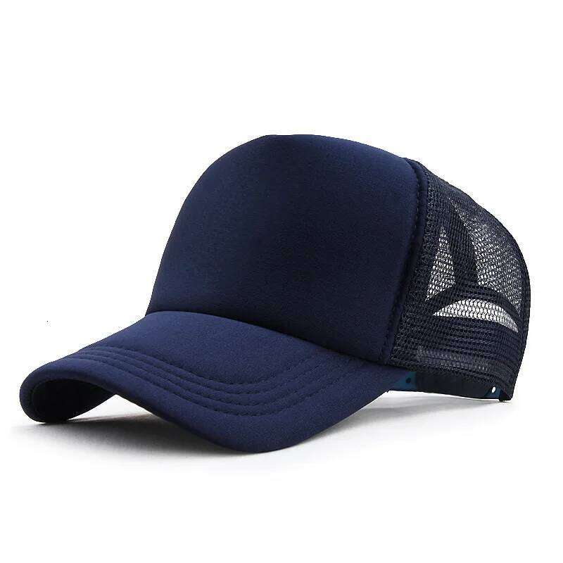 Unisex Casual Plain Mesh Baseball Adjustable Snapback Hats For Women Men Hip Hop Trucker Cap Streetwear Dad Hat Y260304
