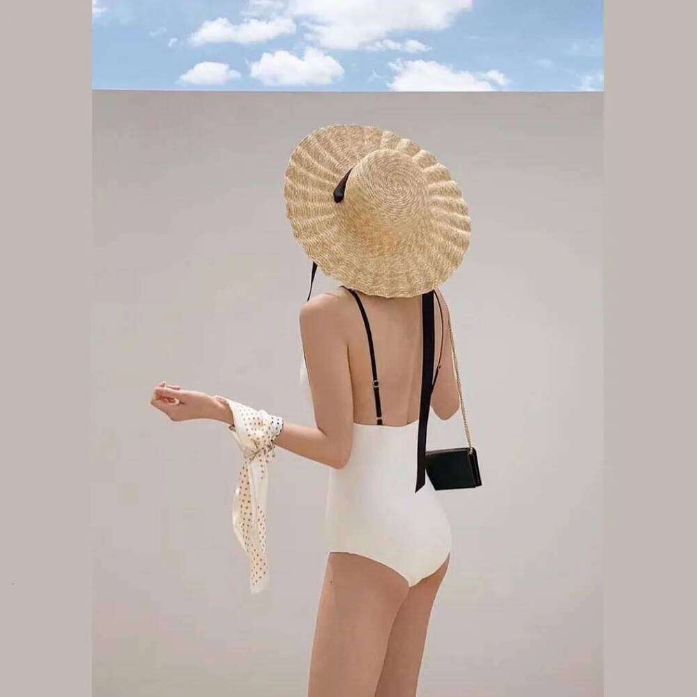 Women's 2024 Women Bikini Solid Color Swimsuit Backless Sexy One-Piece Hot Spring Swimwear Bath Suits M-XL Y260303