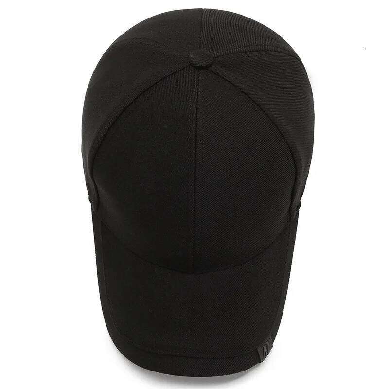High Quality Men Solid Cotton Baseball Cap Luxury Fashion Black Outdoor Sports Peaked Hat Bone Sunshade Gorras Trucker Hats Kpop Y260304