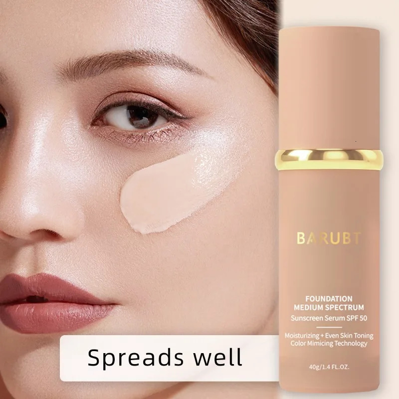 4 in 1 Foundation Liquid Hydrating Medium Full Coverage Concealer SPF 50 Longwearing Waterproof Foundation Natural Face Makeup 260305