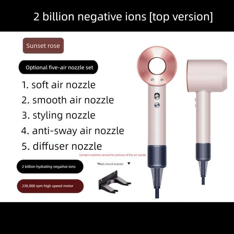 Brand Huaqiangbei Mousen Top High Speed Salon Home Use Power Negative Ion Leafless Hollow Hair Dryer CKS