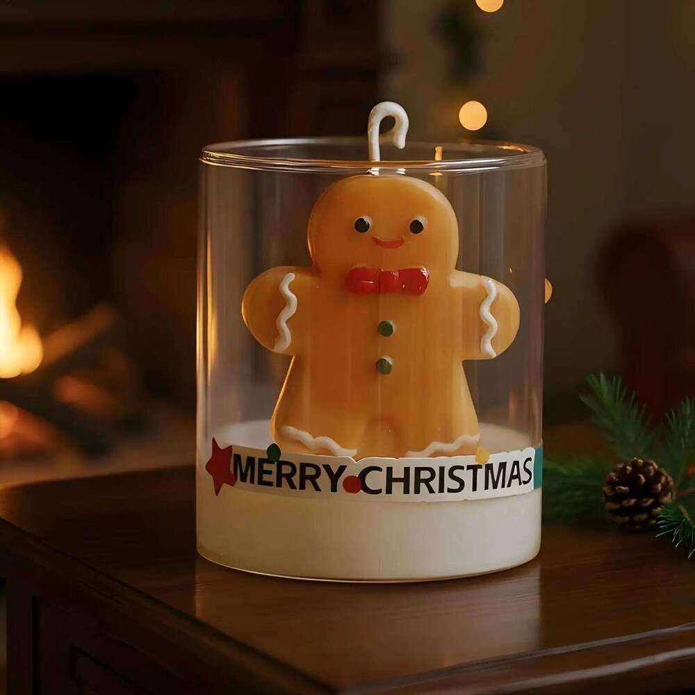 Scented Candle Atmosphere Aroma tree/gingerbread man/Merry Christmas Tea Candles W260304 W260305