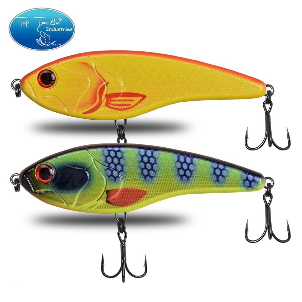 TSUYOKI Musky Jerkbaits Slow Sinking Slider Lures 90mm105mm Loud Sound Crankbaits Westin Lure Jerkbait Fishing for Pike Walleye 251021