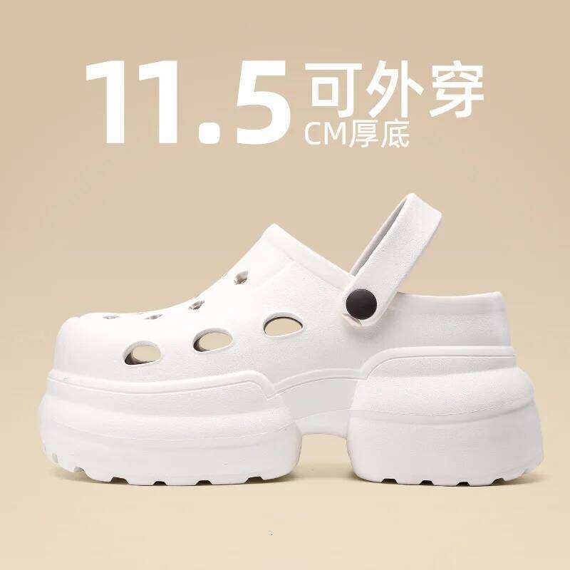 Women Platform Slippers Fashion Clogs Soft EVA Summer High Heel Shoes Thick Sole Female Street Wedges Sandals Home Beach Slides
