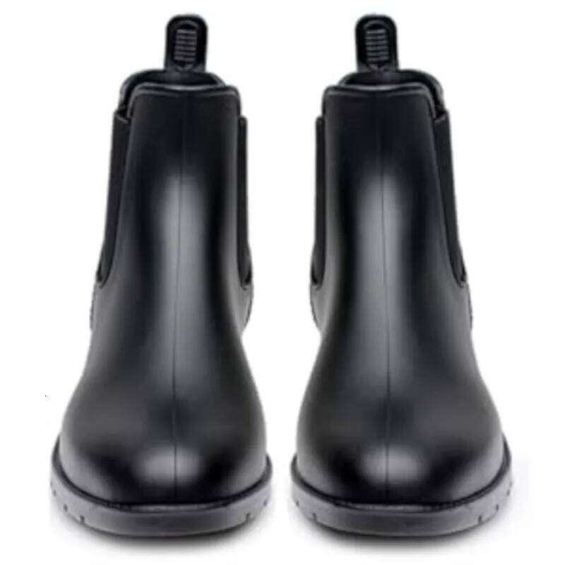 Kidmi Chelsea Rain For Women Men Outdoor Brown Waterproof Non-slip Short Ladies Comfort Leisure Daily Walking Boots