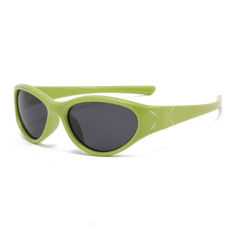 New Fashion Cat-eye Glasses Outdoor Sunshade Anti-ultraviolet Silicone Polarized Children's Sunglasses 23089 Z260305