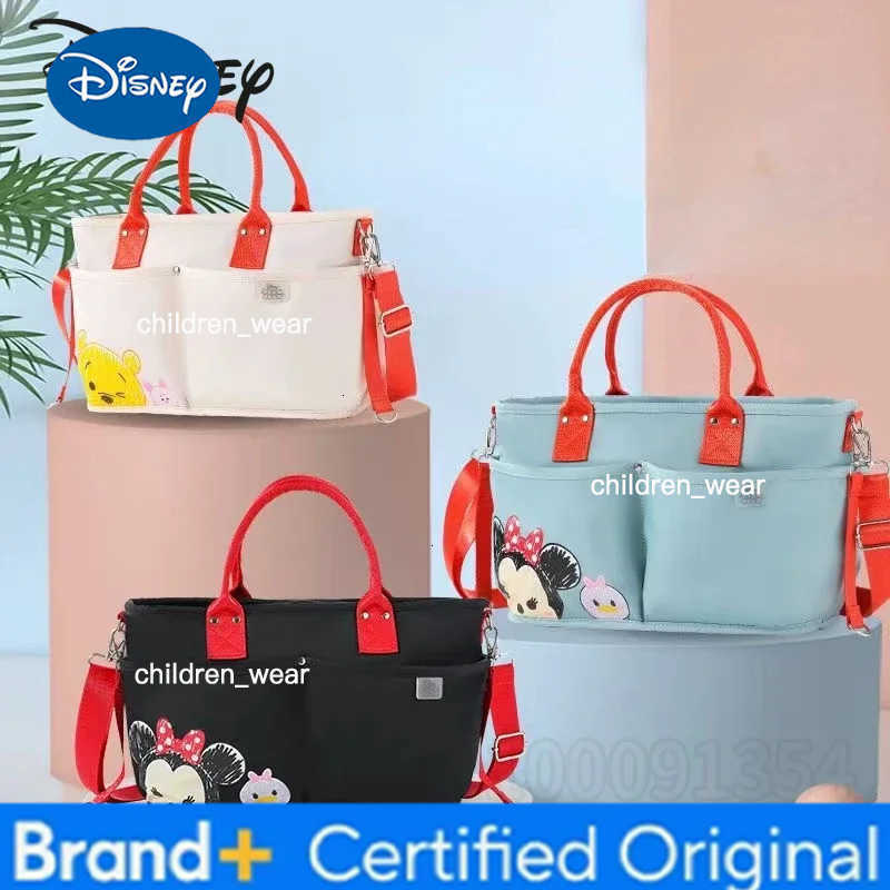 Disney Mickey New Diaper Bag Fashionable Baby Diaper Bag Cartoon Large Capacity Portable Storage Baby Products Bag High Quality H260305