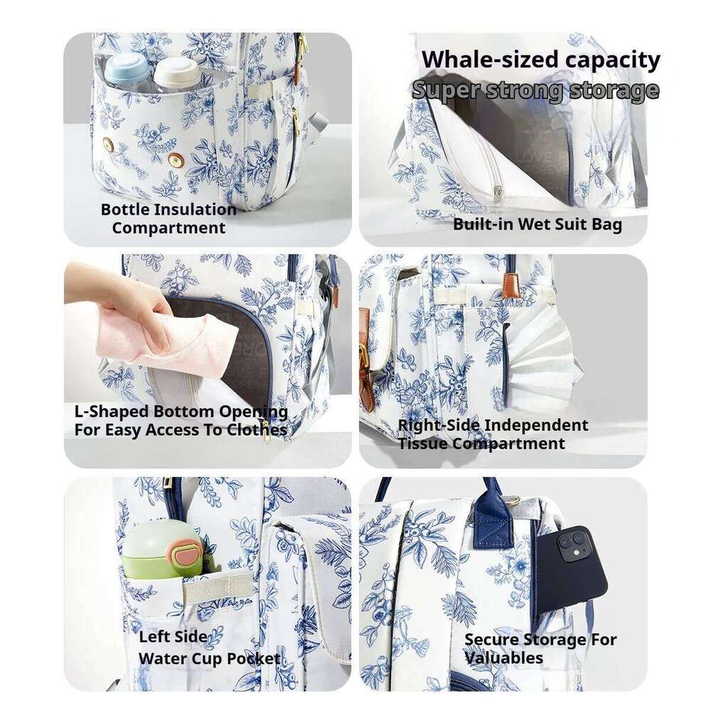 AIBEDILA Backpack-Multifunction Large Lightweight Travel Baby Diaper Bag Insulated Capacity Waterproof Z260304