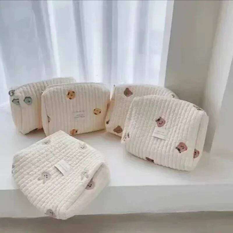 Portable Stroller Nappy Quilted Baby Diaper Caddy Organizer Embroidered Mommy Bags Babies Accessories Changing Bag Storage Z260304