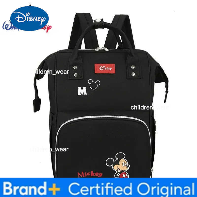 Disney Mickeys New Diaper Bag Backpack Cartoon Cute Baby Diaper Bag Large Capacity Baby Bag Multi Functional and Fashionable H260305
