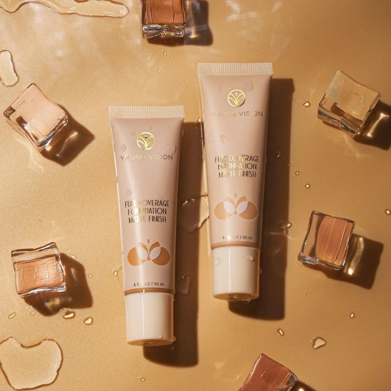 Matte Liquid Foundation Professional Base Makeup Waterproof Face Concealer Foundation Cream LongWear Full Coverage Cosmetics 260305