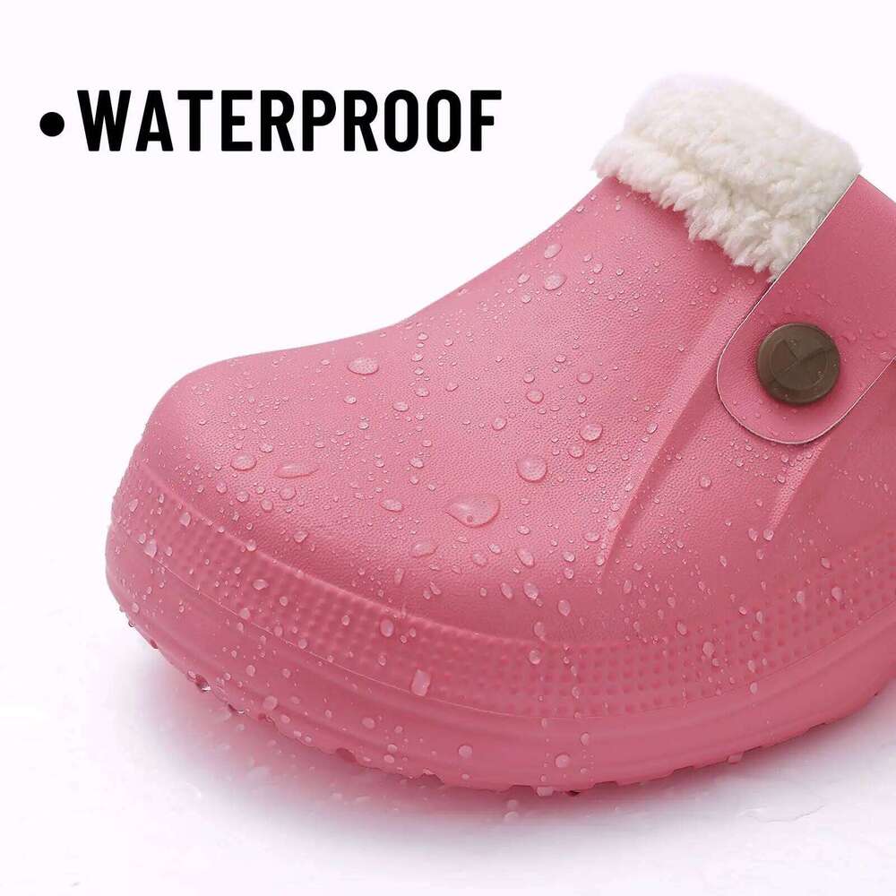Kidmi Casual EVA Clogs House Indoor Soft Fur Men Slippers Outdoor Warterproof Garden Shoes For Women