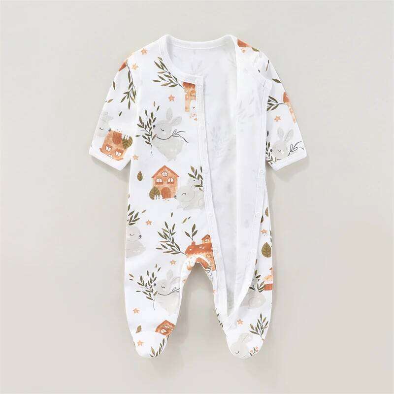 Newborn New Autumn Winter Baby Bodysuit Summer Girl Romper Soft Boys Jumpsuit Children's Clothes 0 to 9 Months Z260304
