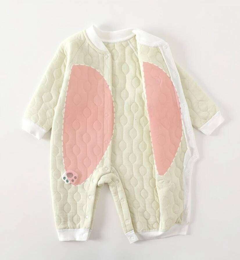 6-18 Month Baby Girl Soft Cute Bodysuit Newborns Boy Spring Autumn Warm Cotton Jumpsuit Infant Skin-firendly Comfortable Romper Z260304