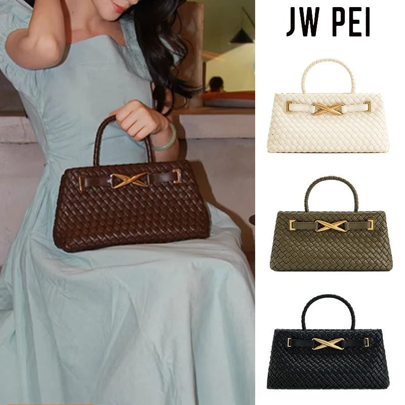 JW PEI Woven Handbag Stylish Versatile n Sophisticated Small Square Bag 260303