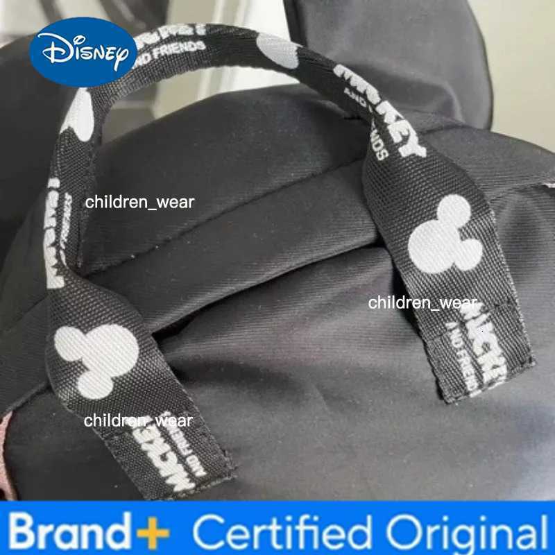 Disney 2026 New Arrival Black Mickey Mouse Ears Backpack for Toddlers Cute Anti-lost Mini Bag for Kids Lightweight Shoulder Bag H260305