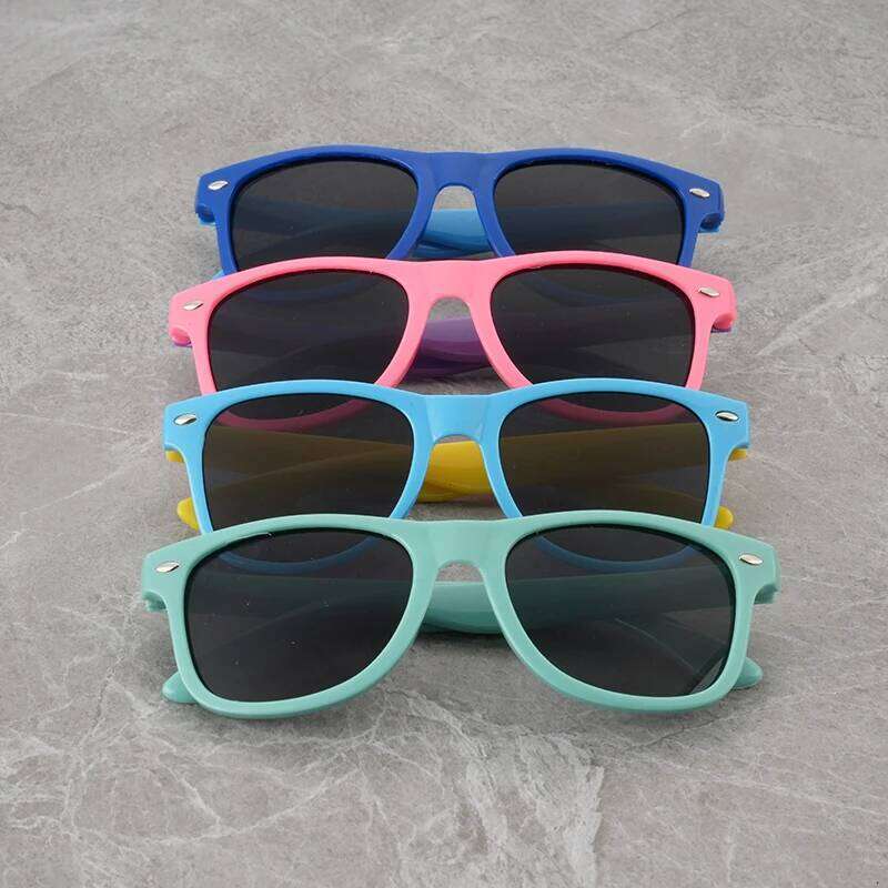 2024 Children's Color blocked Boys and Girls, UV resistant Sunglasses for Babies, Summer Sunshade Glasses Z260305
