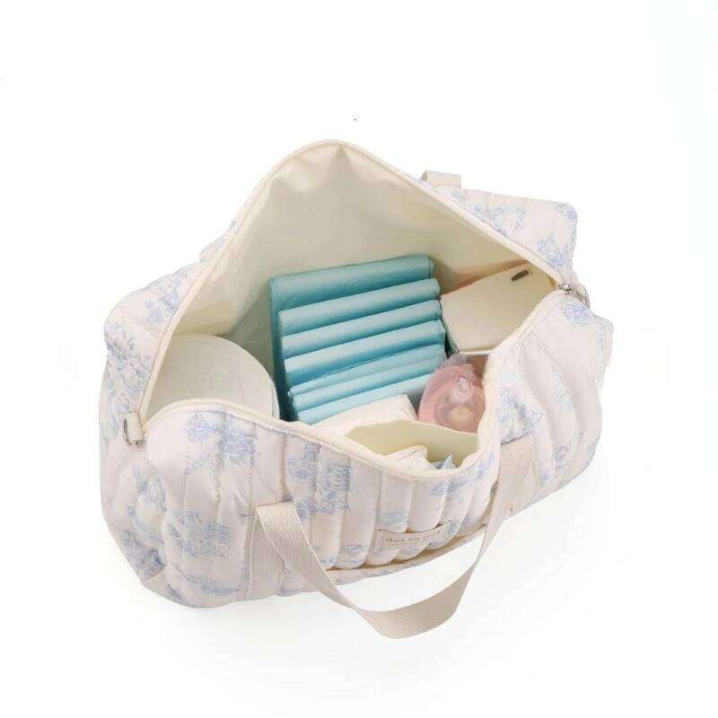Multifunctional Large Capacity Mommy Women Travel Tote Baby Organizer Diaper Floral Print Shoulder Crossbody Bag Z260304