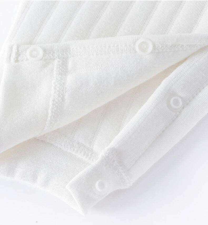 Boys Girls One Piece Outfit 100% Cotton Newborn Baby Long Sleeve Romper Infant Solid Knitting Thin Jumpsuit For Seasons Z260304