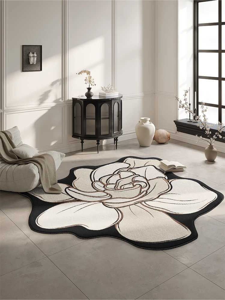 Luxury Floral Carpet For Living Room Bedroom Bedside - Warm Insulated Autumn Winter Home DecorT260305