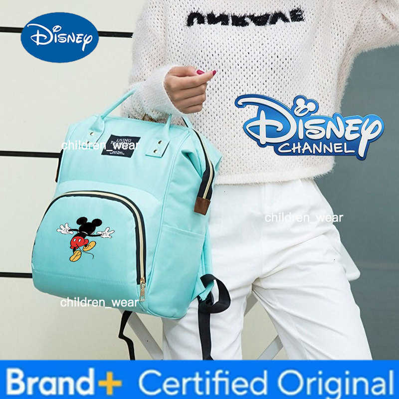 Disney Cute Mickey Mouse Merchandise Diaper Backpack for Travel Animation Mummy Bag Waterproof Multiple Insulated Pockets H260305