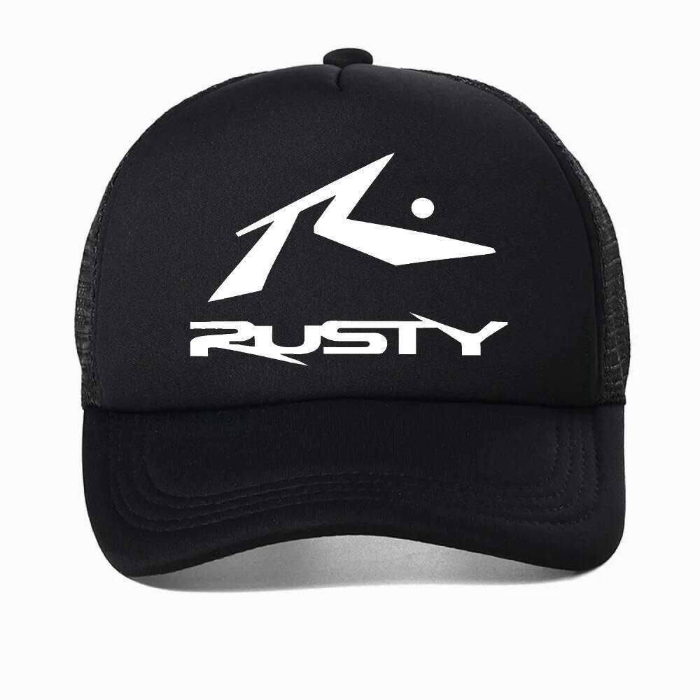 Rusty Surfboards mesh baseball cap fashion outdoor casual Breathable adjustable trucker hat men women snapback hats Y260304