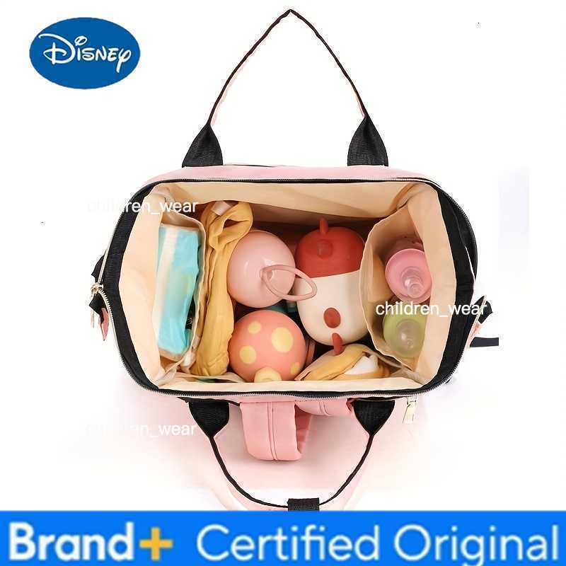 Disney Diaper Backpack Portable Travel Multi-compartment Diaper Bag for Mom Waterproof Anti-Dirty Large Capacity Storage Bag BPA Free H260305