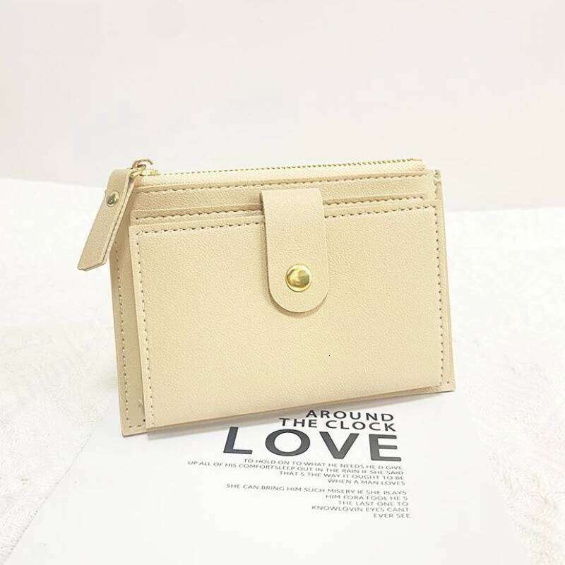 2025 New Women's Short Wallet with Zipper Snap Closure Slots Coin Pocket Multi Functional Student - Friendly Card C260304
