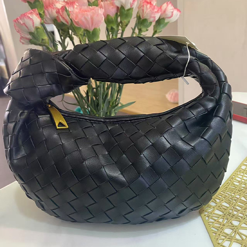 Evening Tote Bags Designer Women Woven Underarm Fashion Leather Mini Tote Bags Candy Tote Bags Real Knotted Bag Satchel Cloud Dumplings Bag