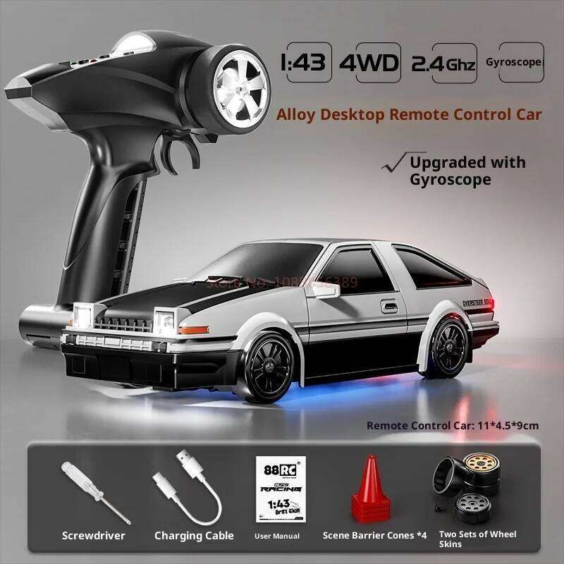 New 1:43 Full Proportion Alloy Controlled High-Speed Drifting Children's Birthday Gift Remote Control Toy Car Z260304