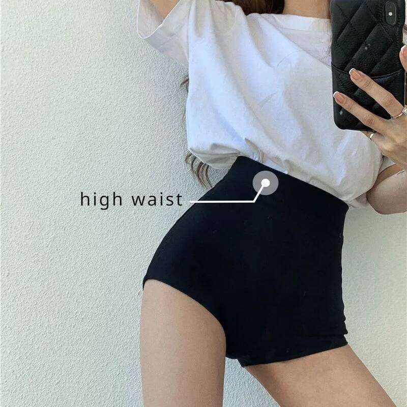 Black Shorts Women Skinny High Waist 5XL Solid Summer New Hot Girl Dancing Hipster K Pop Sexy Club Streetwear Hip Hop Casual Ins XJ260305
