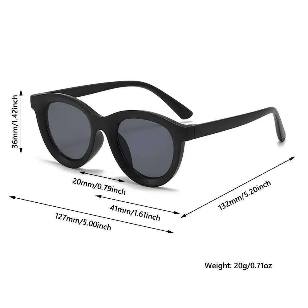 Outdoor Retro Kids Sunglasses Candy Color UV Protection Silicone Frame Shades Soft Beach Play Eyewear for Boys & Girls Z260304