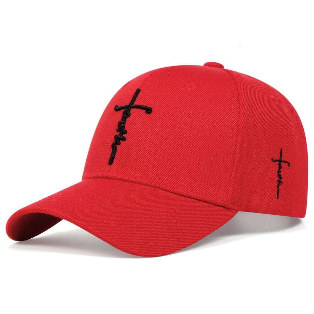 Unisex Letter Cross Embroidery Baseball Caps Spring and Autumn Outdoor Adjustable Casual Hats Sunscreen Hat Sports Cap Y260304