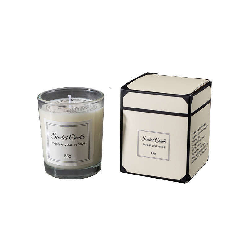 Box Aromatherapy High-end Glass Cup Soy Smokeless Fragrance Candle Birthday Gift Souvenir W260304 W260305