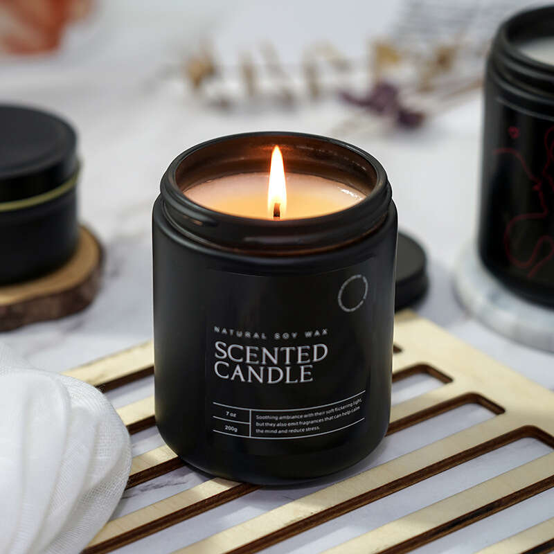 Source Factory Large Capacity Soy Wax Glass Cup Container Aromatherapy Home Fragrance Candle Gift W260305