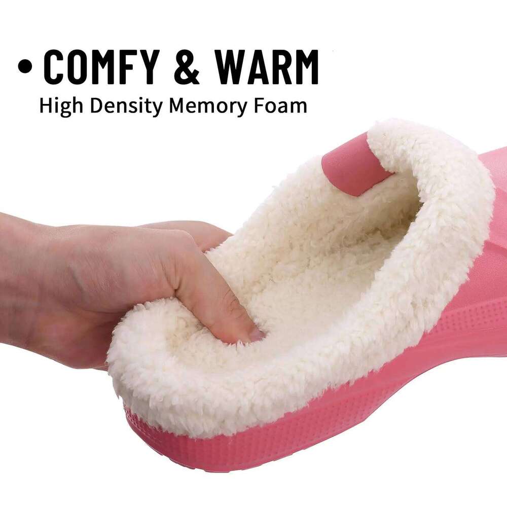 Kidmi Casual EVA Clogs House Indoor Soft Fur Men Slippers Outdoor Warterproof Garden Shoes For Women