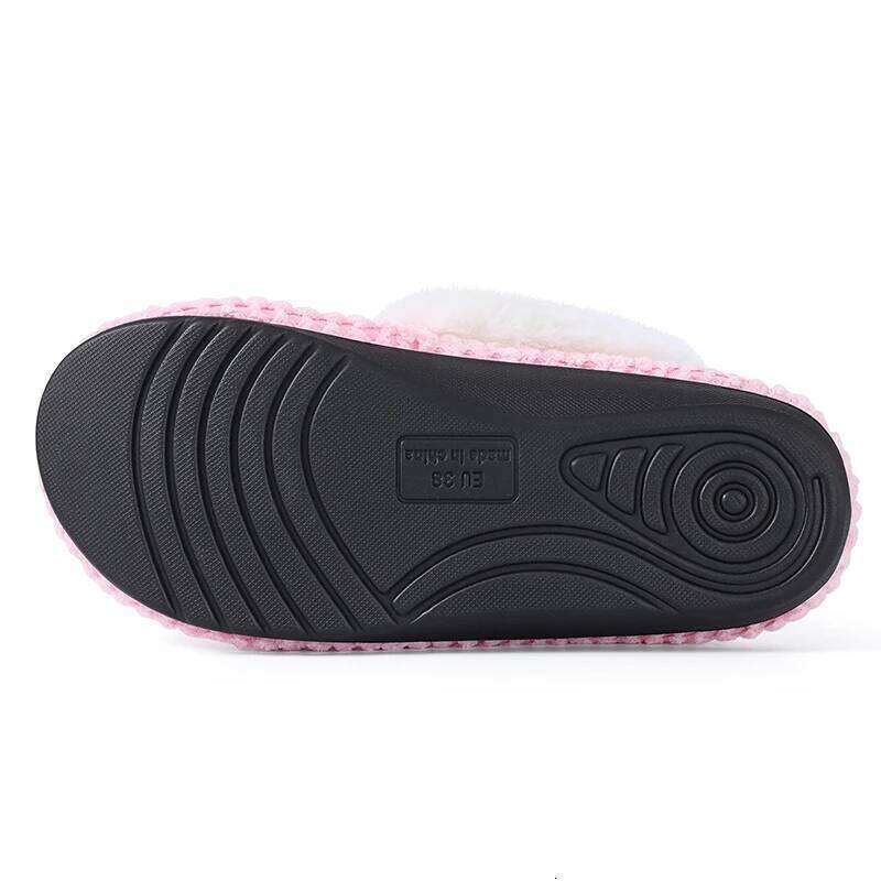 Kidmi Winter New Memory Foam Home Cotton Slides Comfy Non-Slip Warm Cozy Plush Lining Women's Slippers