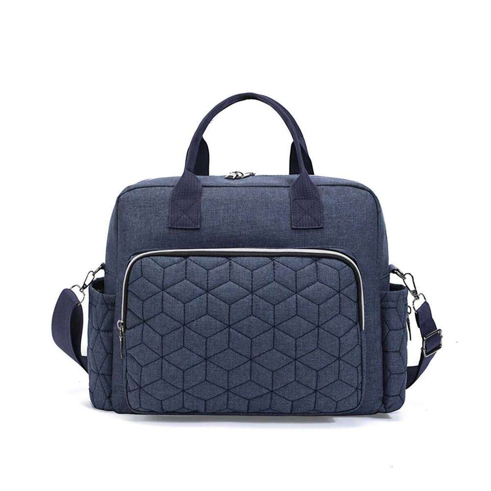 Fashionable Quilted Diamond Grid Single Shoulder Multi Functional Mommy Large Capacity Diagonal Cross Mom Bag for Going Out Z260304