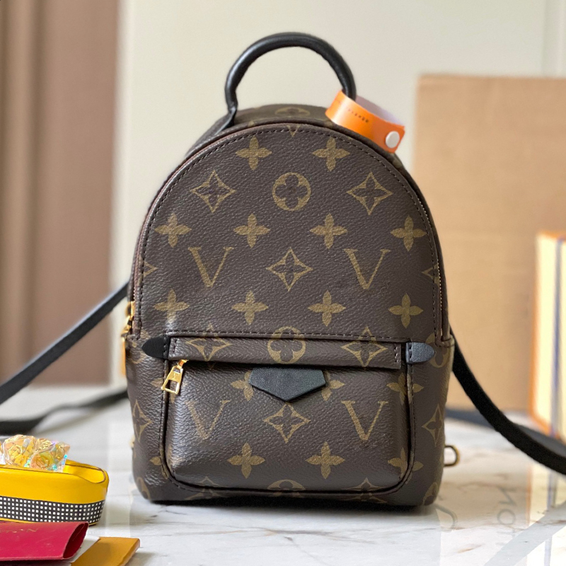 10A New High Quality Arrival PU Leather PALM SPRING Mini Backpack Bag Womens Backpacks Designer Backpacks Bags Fashion Casual Women Small Back pack Style M44873