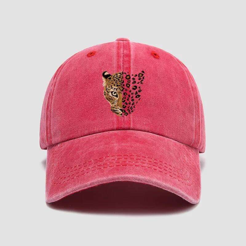 Fashionable baseball cap - Adjustable leopard print design, perfect for casual outings and sports activities Y260304