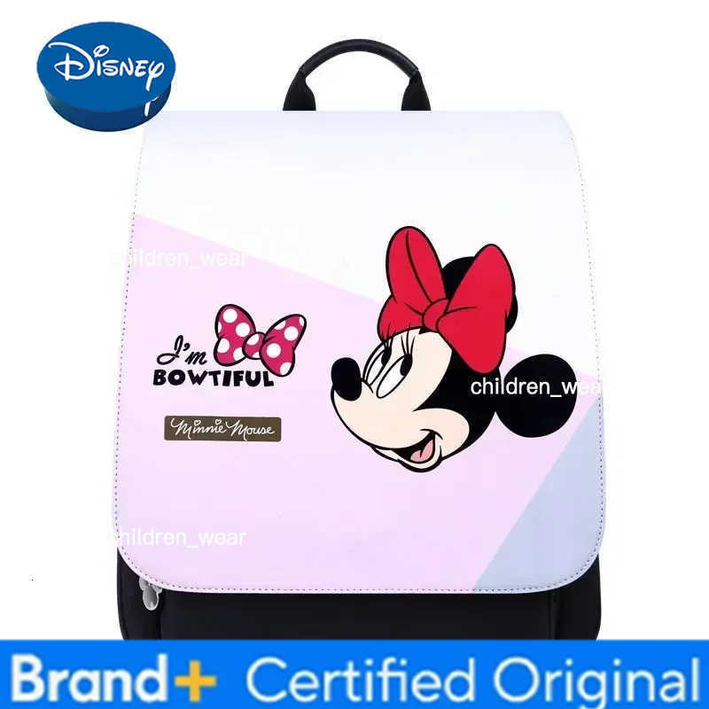 Disney Original New Diaper Bag Backpack Cartoon Cute Baby Bag Luxury Brand Fashion Baby Diaper Bag Large Capacity High Quality H260305