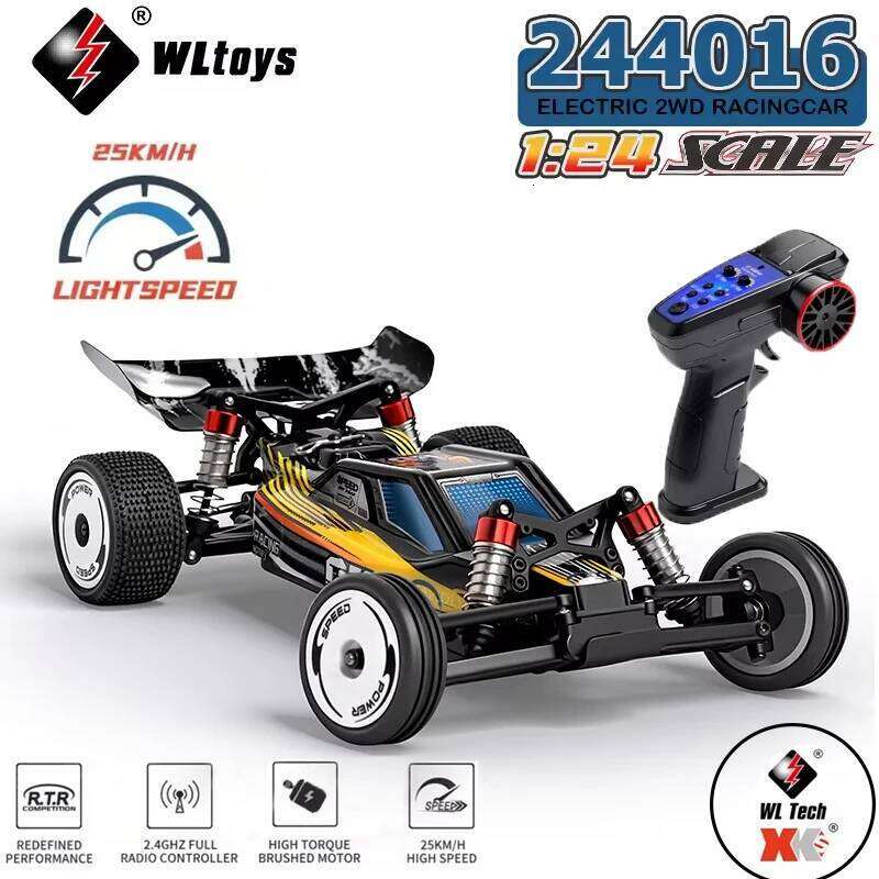 New WLtoys 244016 RC 1:24 Electric Racing High-Speed RC All-Terrain Drift Car Model 25 km/h Toys For Kids And Aldult Gift Z260304